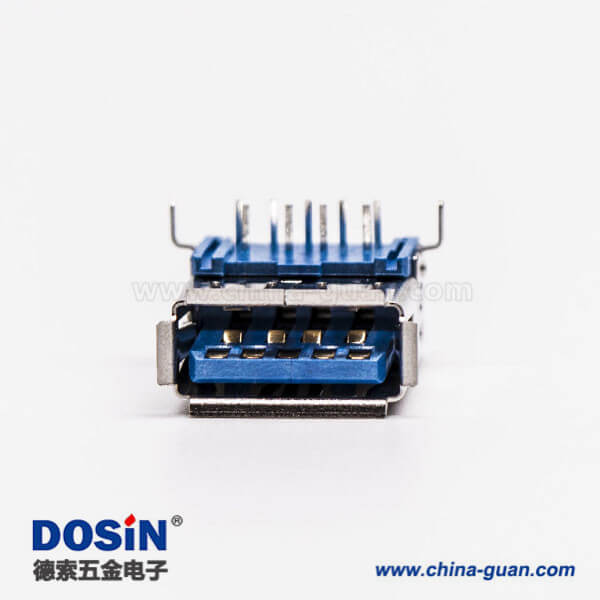 usb3.0母座連接器母頭彎式type a彎腳DIP插板 usb3.0母座連接器母頭彎式type a彎腳DIP插板