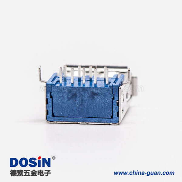 usb3.0母座連接器母頭彎式type a彎腳DIP插板 usb3.0母座連接器母頭彎式type a彎腳DIP插板