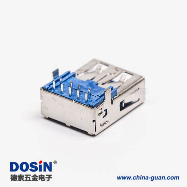 usb3.0插座a型母座彎式DIP直腳插板 usb3.0插座a型母座彎式DIP直腳插板