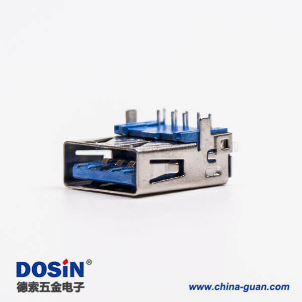 usb3.0插座a型母座彎式DIP直腳插板 usb3.0插座a型母座彎式DIP直腳插板