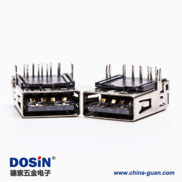 usb3.0母座接口type a彎式塑膠加長型插板帶魚叉腳 usb3.0母座接口type a彎式塑膠加長型插板帶魚叉腳