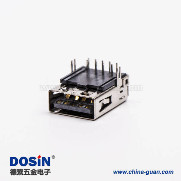 usb3.0母座接口type a彎式塑膠加長型插板帶魚叉腳 usb3.0母座接口type a彎式塑膠加長型插板帶魚叉腳