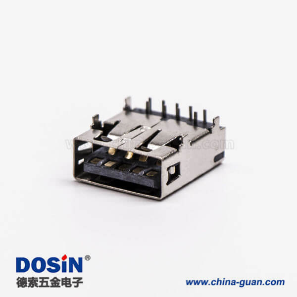 usb3.0dip母座type a彎頭dip短體四腳插板 usb3.0dip母座type a彎頭dip短體四腳插板