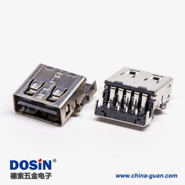 usb3.0接口黑色膠芯彎式母座沉板貼板加高接板 usb3.0接口黑色膠芯彎式母座沉板貼板加高接板