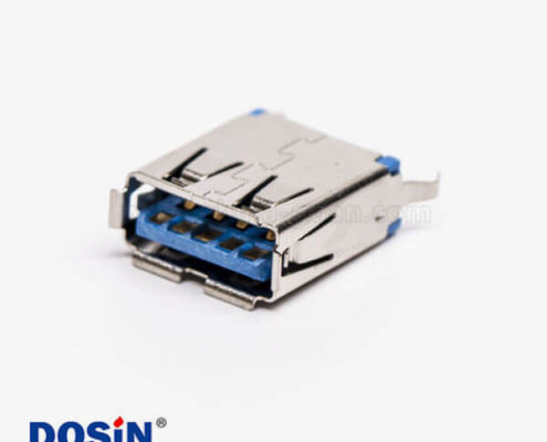 180度usb3.0母座直式dip直插PCB板