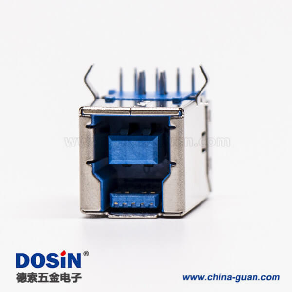 usb3.0接口type b母頭彎式插板接pcb板 usb3.0接口type b母頭彎式插板接pcb板