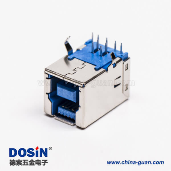 usb3.0接口type b母頭彎式插板接pcb板 usb3.0接口type b母頭彎式插板接pcb板