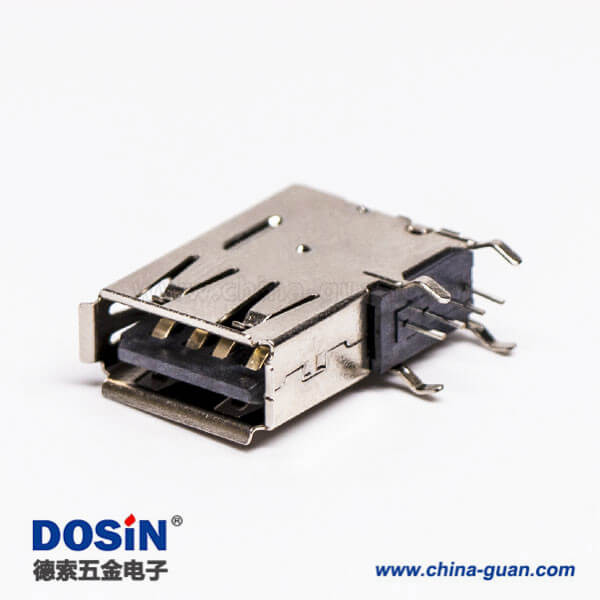 側(cè)插usb母座穿孔式接PCB板 側(cè)插usb母座穿孔式接PCB板