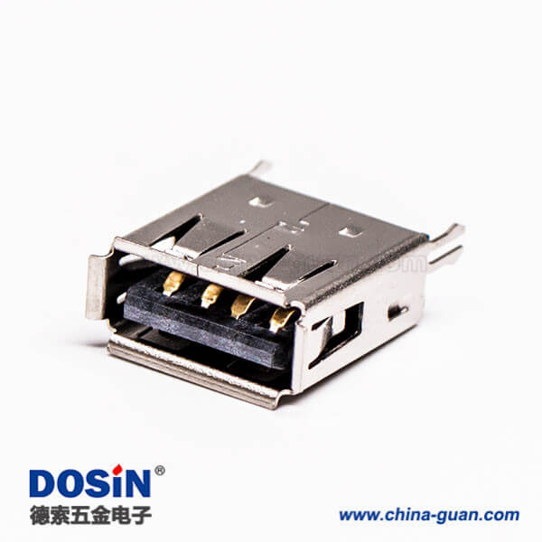 usb直插母頭DIP黑膠插孔接板 usb直插母頭DIP黑膠插孔接板