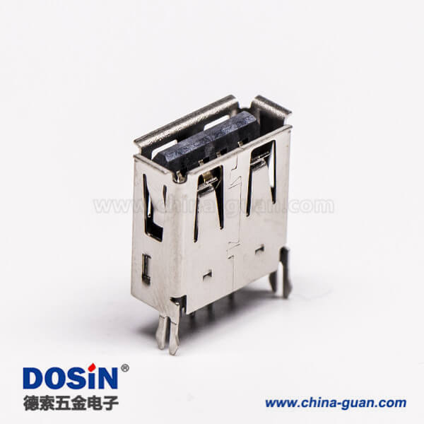 直插usb封裝母座dip帶魚叉腳接板 直插usb封裝母座dip帶魚叉腳接板