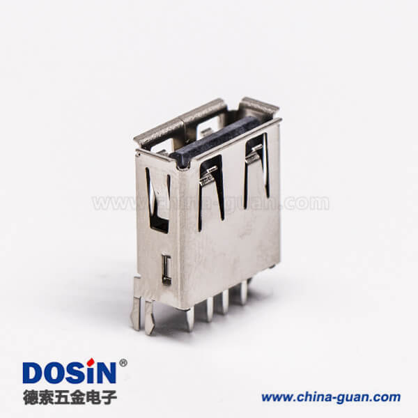 直插usb封裝母座dip帶魚叉腳接板 直插usb封裝母座dip帶魚叉腳接板