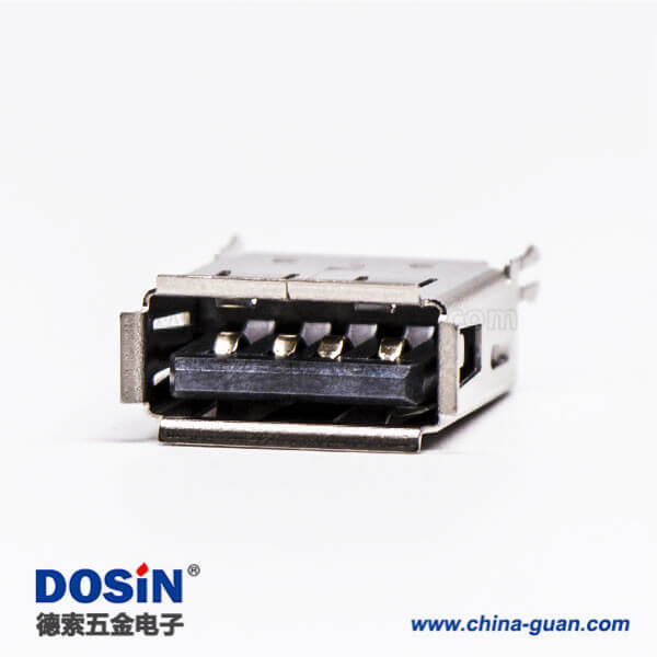 直插usb封裝母座dip帶魚叉腳接板 直插usb封裝母座dip帶魚叉腳接板