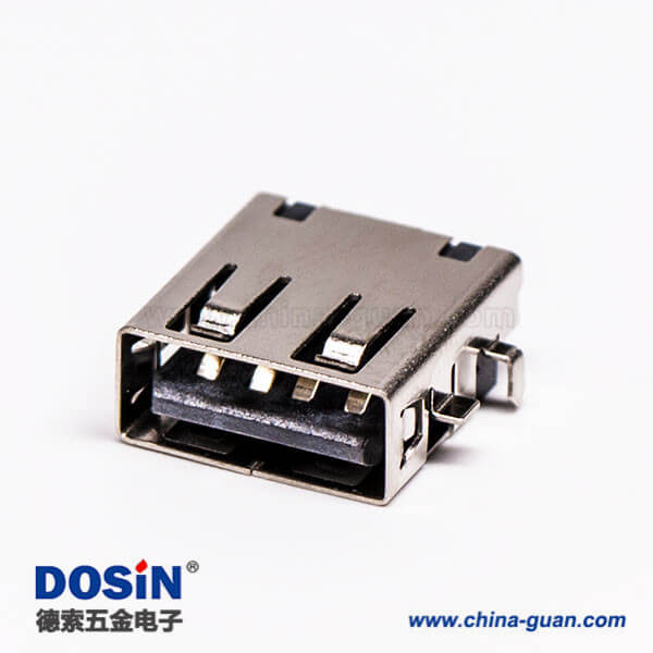 usb接口 type a母座彎頭四腳前貼板后插板 usb接口 type a母座彎頭四腳前貼板后插板