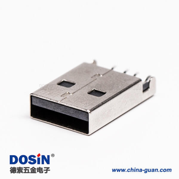 usb type a 公頭90度SMT沉板接PCB板 usb type a 公頭90度SMT沉板接PCB板