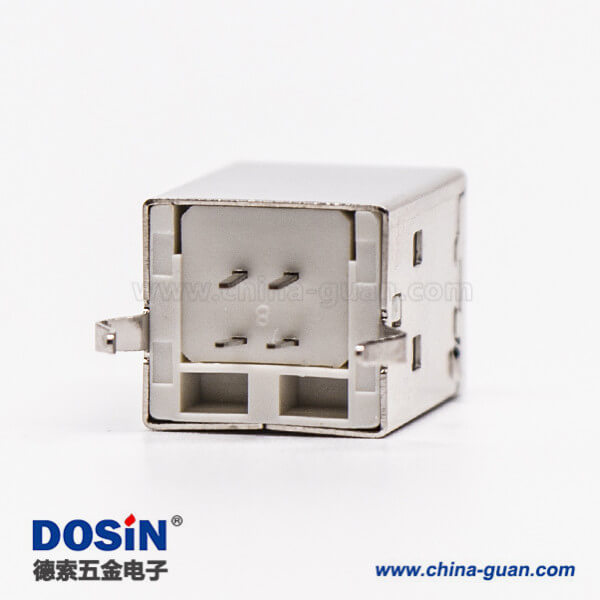 usb type b接口母頭直式DIP插PCB板 usb type b接口母頭直式DIP插PCB板