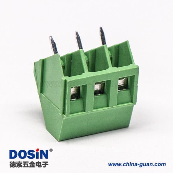 接線端子PCB 2芯直式綠色螺釘式端子連接器 接線端子PCB 2芯直式綠色螺釘式端子連接器