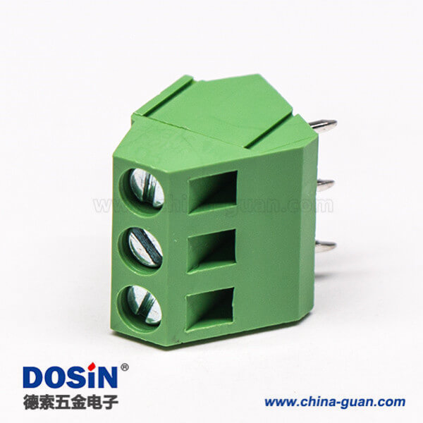 接線端子PCB 2芯直式綠色螺釘式端子連接器 接線端子PCB 2芯直式綠色螺釘式端子連接器