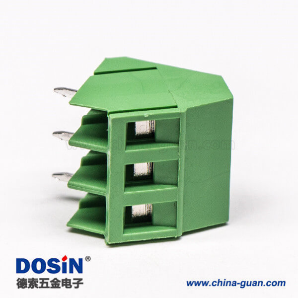 接線端子PCB 2芯直式綠色螺釘式端子連接器 接線端子PCB 2芯直式綠色螺釘式端子連接器
