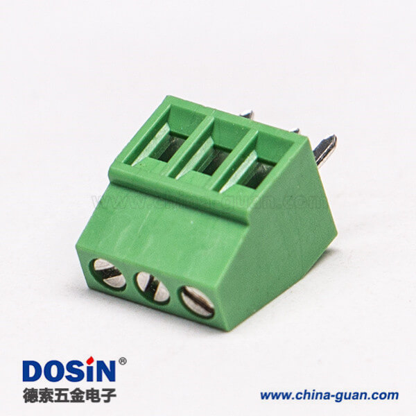 綠色端子螺釘式直式3芯穿孔式接PCB板 綠色端子螺釘式直式3芯穿孔式接PCB板