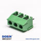 綠色端子座螺釘式3芯穿孔式插PCB板