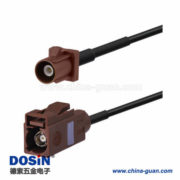 延長(zhǎng)天線(xiàn)Fakra F型車(chē)用棕色公轉(zhuǎn)母直式50厘米