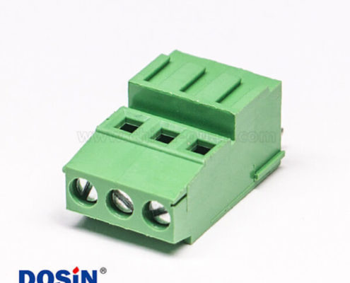 PCB螺釘式接線端子180度直式穿孔式接PCB板