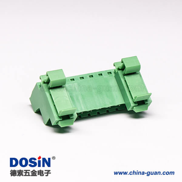 螺釘式接線端子排面板安裝穿孔式10芯綠色端子座 螺釘式接線端子排面板安裝穿孔式10芯綠色端子座