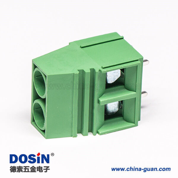 接線端子綠色直式良芯穿孔式PCB板端安裝 接線端子綠色直式良芯穿孔式PCB板端安裝