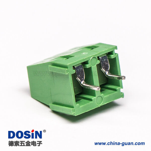 PCB端子綠色螺釘式2芯直式穿孔插PCB板 PCB端子綠色螺釘式2芯直式穿孔插PCB板