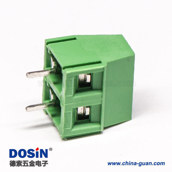 PCB端子綠色螺釘式2芯直式穿孔插PCB板 PCB端子綠色螺釘式2芯直式穿孔插PCB板
