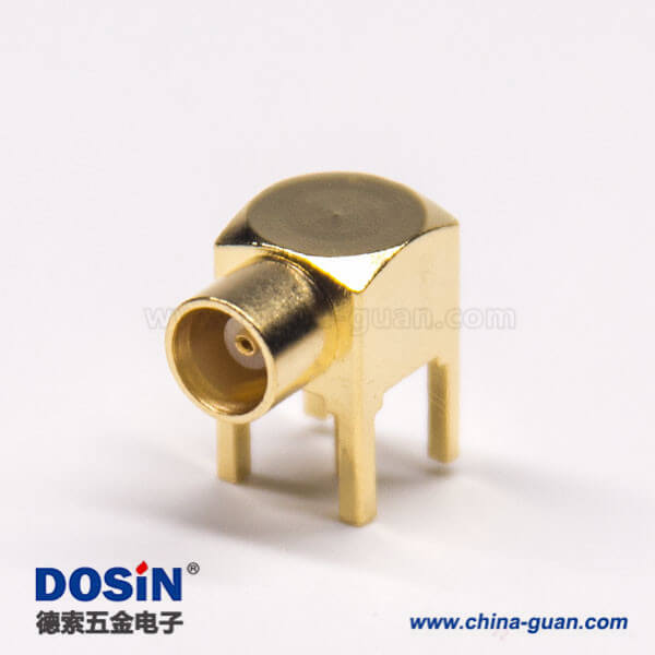 mcx母頭連接器插板接PCB板彎式鍍金 mcx母頭連接器插板接PCB板彎式鍍金