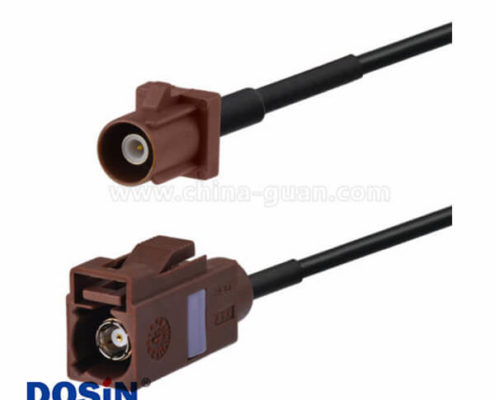 汽車天線Fakra F型母頭轉(zhuǎn)公頭直式接線2米