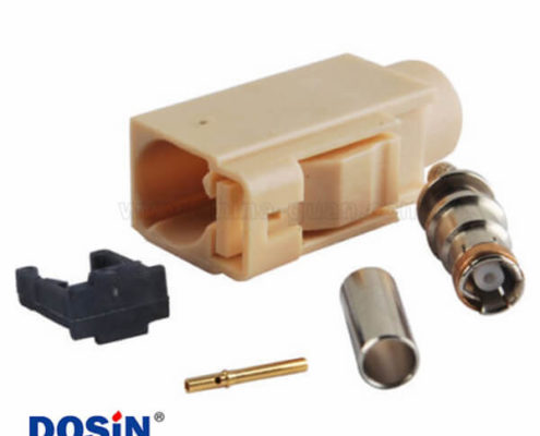 Fakra汽車(chē)連接器 顏色編碼I型壓接焊接接線RG58 LMR-195 RG400 RG142