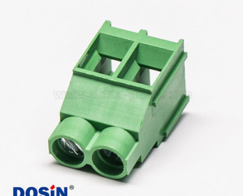 端子接線螺釘式2芯直式綠色接線端子