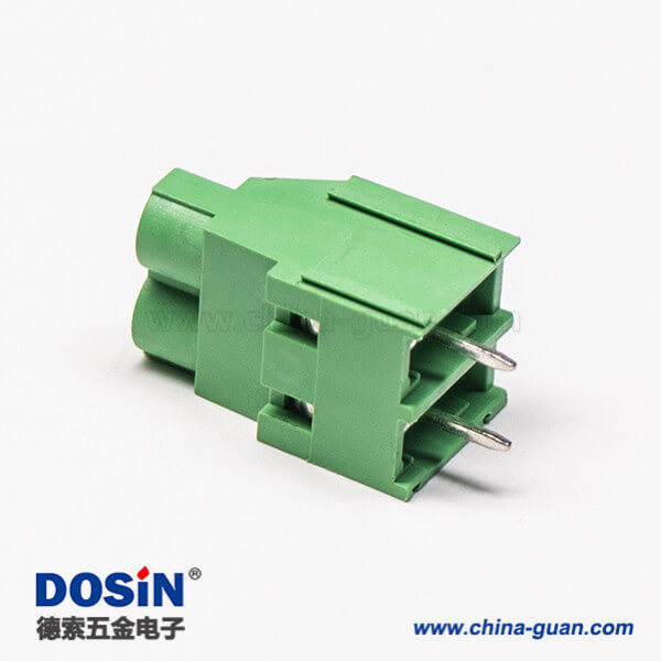 端子接線螺釘式2芯直式綠色接線端子 端子接線螺釘式2芯直式綠色接線端子