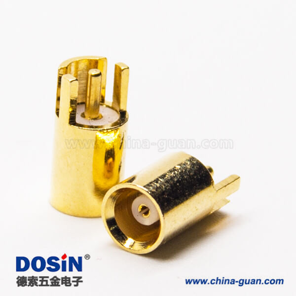 mcx插座母頭連接器180度插板接PCB板 mcx插座母頭連接器180度插板接PCB板