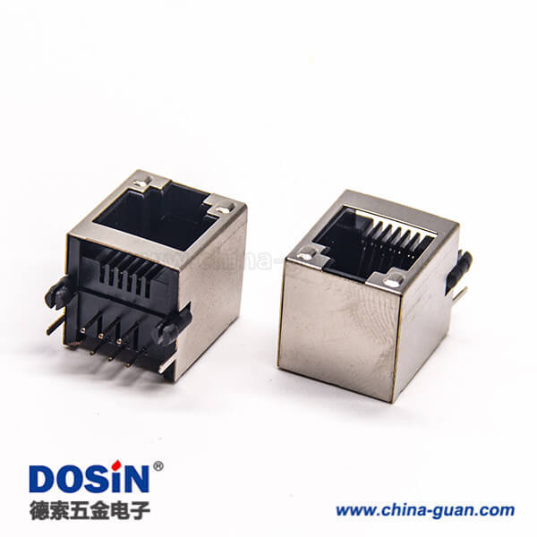 rj12以太網(wǎng)連接器彎式90度插板帶定位柱帶屏蔽 rj12以太網(wǎng)連接器彎式90度插板帶定位柱帶屏蔽