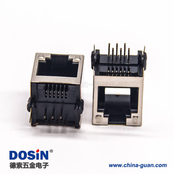 rj12以太網(wǎng)連接器彎式90度插板帶定位柱帶屏蔽 rj12以太網(wǎng)連接器彎式90度插板帶定位柱帶屏蔽