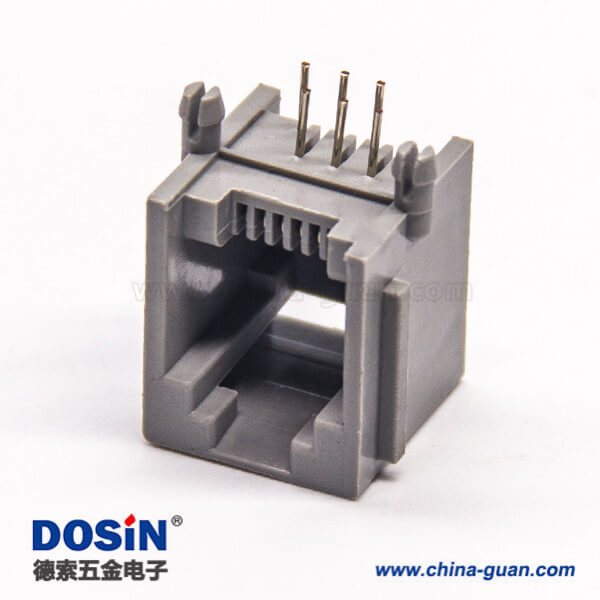 rj12端口彎式全塑不帶屏蔽網(wǎng)絡(luò)端口插PCB板 rj12端口彎式全塑不帶屏蔽網(wǎng)絡(luò)端口插PCB板