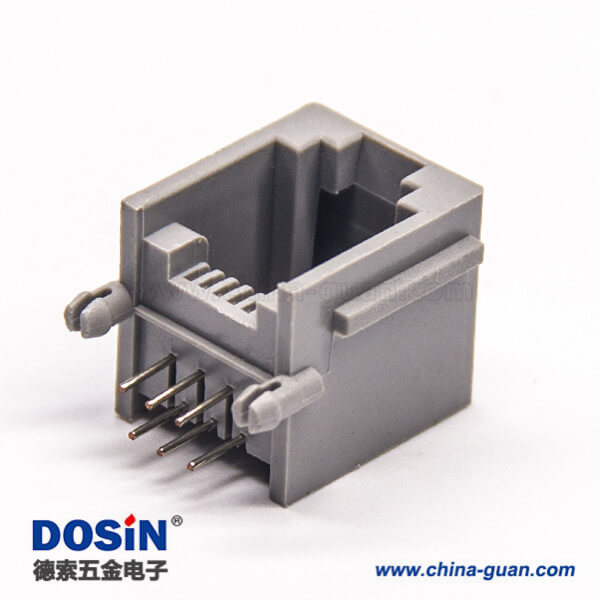 rj12端口彎式全塑不帶屏蔽網(wǎng)絡(luò)端口插PCB板 rj12端口彎式全塑不帶屏蔽網(wǎng)絡(luò)端口插PCB板
