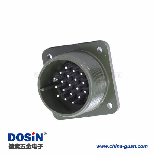 方型插座MS3102A22-14P連接器19芯航空接插件 方型插座MS3102A22-14P連接器19芯航空接插件