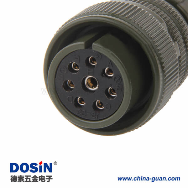 機(jī)床連接器MS3106A18-8S美工防航空插頭8芯直式插頭