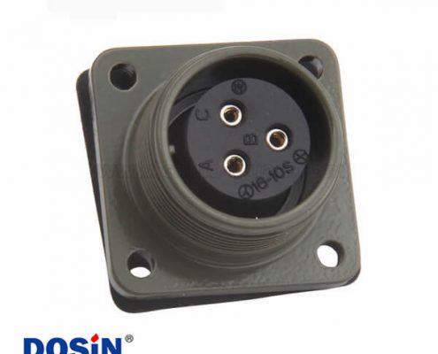 美工防圓形航空3芯插座MS3102A16-10S