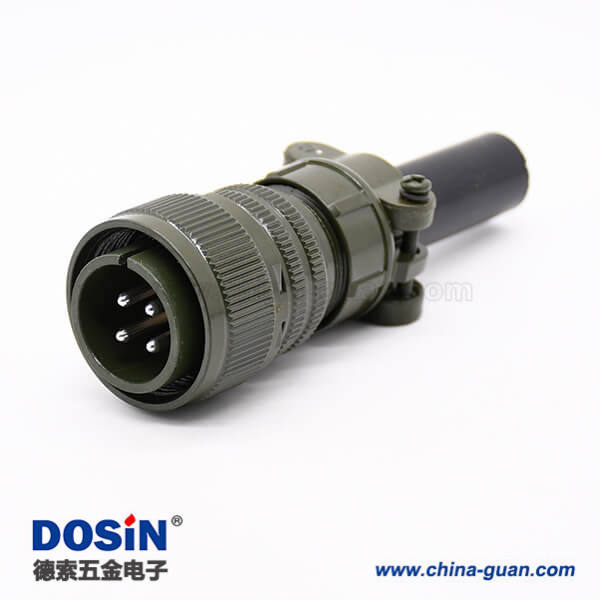 MS3106A18-10P 4芯直式插頭MS3101A18-10S中繼插座一對螺紋連接工防圓形連接器