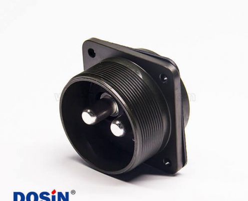 方形插座MS3102A32-5P鍍金連接器2芯航空插頭