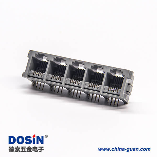 r12插座90度母座1x5端口非屏蔽不帶燈