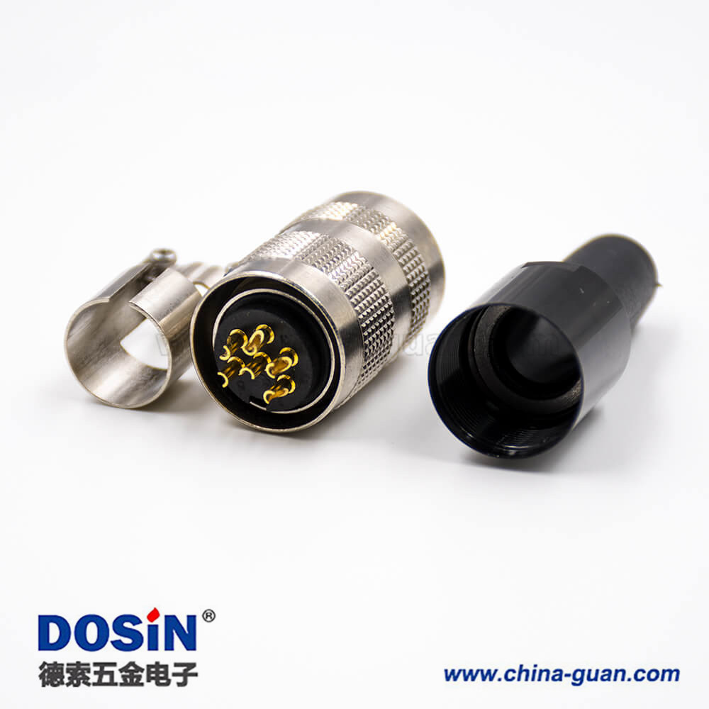 工業(yè)電纜防水接頭M16母頭A扣直式6芯接線組裝接頭不帶屏蔽 工業(yè)電纜防水接頭M16母頭A扣直式6芯接線組裝接頭不帶屏蔽