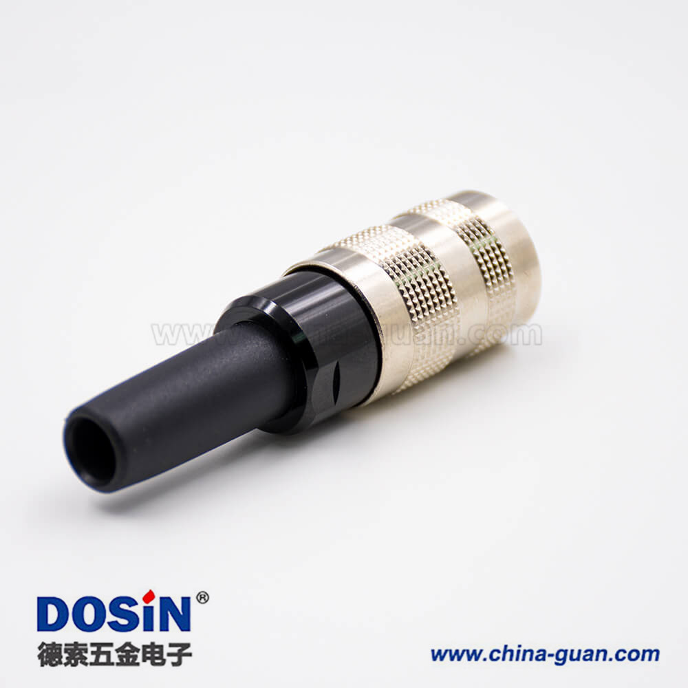 包塑金屬軟管接頭M16母頭7芯A扣直式接線組裝接頭連接器 包塑金屬軟管接頭M16母頭7芯A扣直式接線組裝接頭連接器