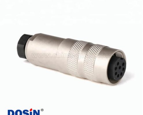 M16 8芯連接器母頭金屬防水型航空插頭連接器