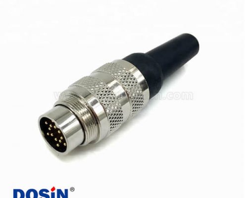 M16航空連接器12芯公頭防水電子連接器
